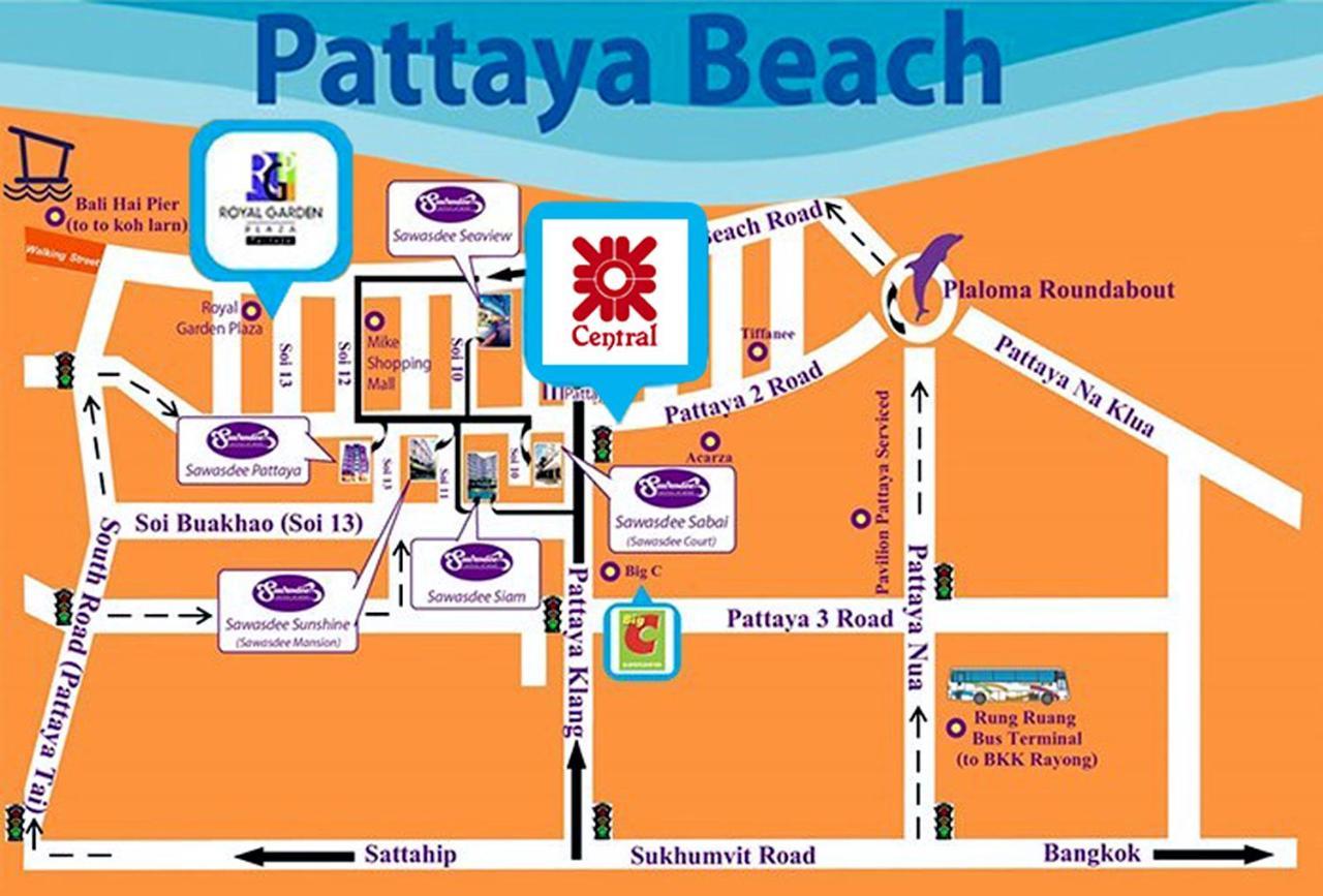 Sawasdee Sunshine Hotel Pattaya Exterior photo